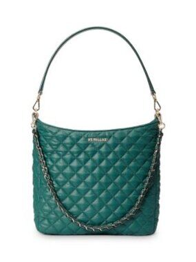 MZ WALLACE Crosby Hobo Crossbody Bag - EMERALD (Rare Color)